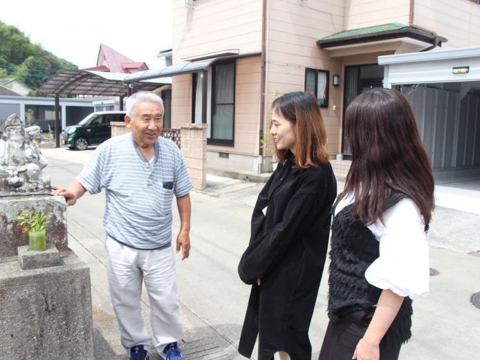 ▲まち中には7体の恵比寿さんが点在。なでると幸せになると言われています。