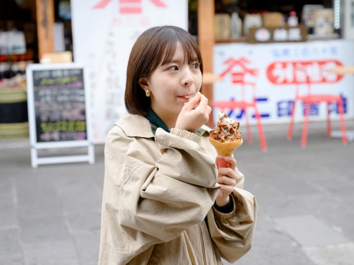 ▲散策途中のチョイパクにピッタリ！