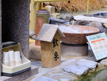 飲んで効く、飲泉もお試しを。体を内側から温めてくれる