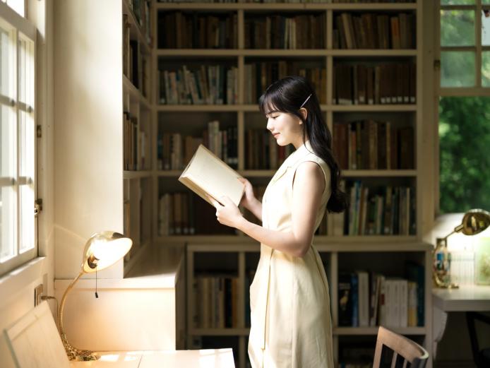 ▲小鳥のさえずりを聞きながら、読書に集中できる