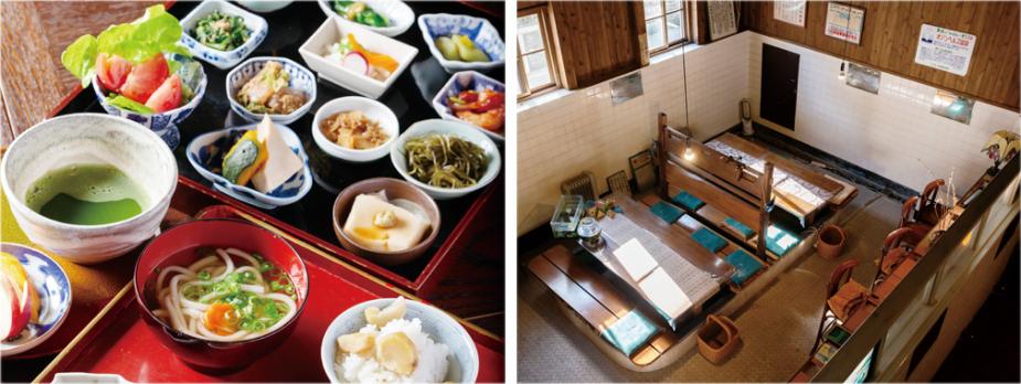 &lt;font color=&quot;#800080&quot;&gt;【アートスペースカフェ大蔵清水湯】&lt;/font&gt;&lt;br&gt; 江戸時代に建てられた米蔵が銭湯になった建物をリノベーションした食事処。湯舟や蛇口がそのまま残るかわいい店内は、ギャラリーとしても活用しています。八百屋を営んでいることもあり、新鮮で旬な野菜やフルーツを使ったランチが味わえます。&lt;br&gt; 【DATA】&lt;br&gt; 住所：竹田市竹田町507／電話番号：0974-63-3321／営業時間11:00～16:00（要予約）／休み：不定／P：周辺の有料駐車場利用／アクセス：竹田ICから車で約5分&lt;br&gt; &lt;a href=&quot;https://www.taketan.jp/spots/detail/430 &quot; target=&quot;_blank&quot;&gt;詳細はこちら&lt;/a&gt;&lt;br&gt;&lt;br&gt;