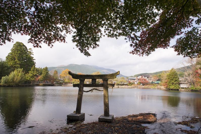 金鱗湖鳥居