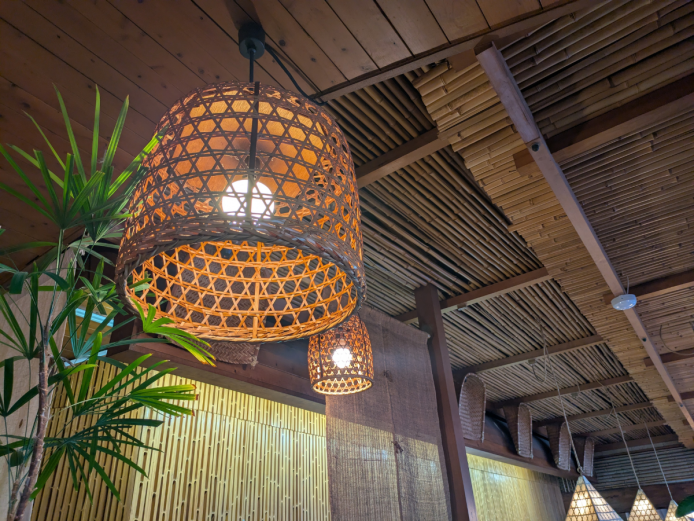 ■竹製のランプシェード