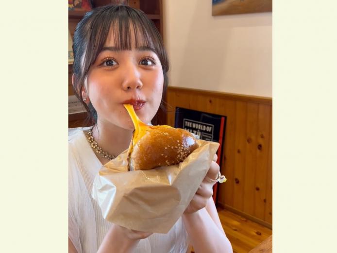 ▲トロ～リとろけるチーズと肉汁あふれるパテの相性は抜群！ボリューム満点だけどペロリといけちゃう