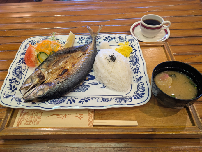 ■真サバ開きランチ