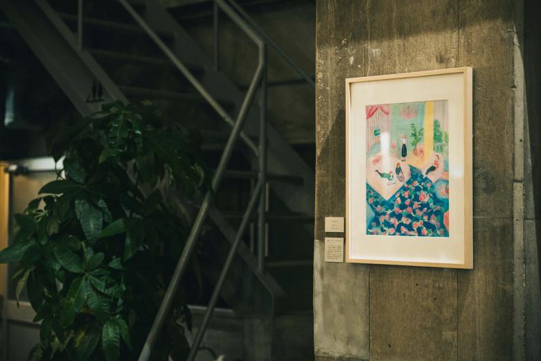 <span style="font-size:12px;"><font color="ffffff">４階には、別府市在住の網中いづるさんの作品が展示された部屋も。</font></span><br><br>